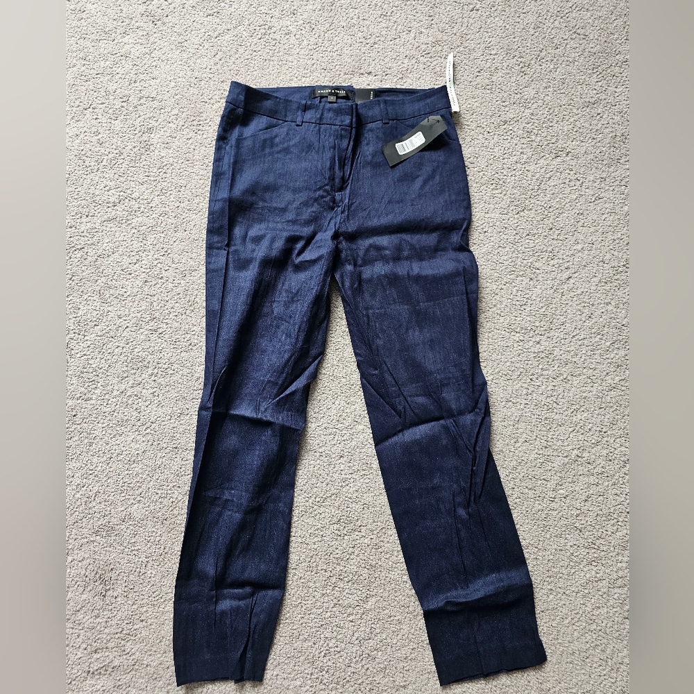 Women's WILLOW & THREAD Navy Blue Pants